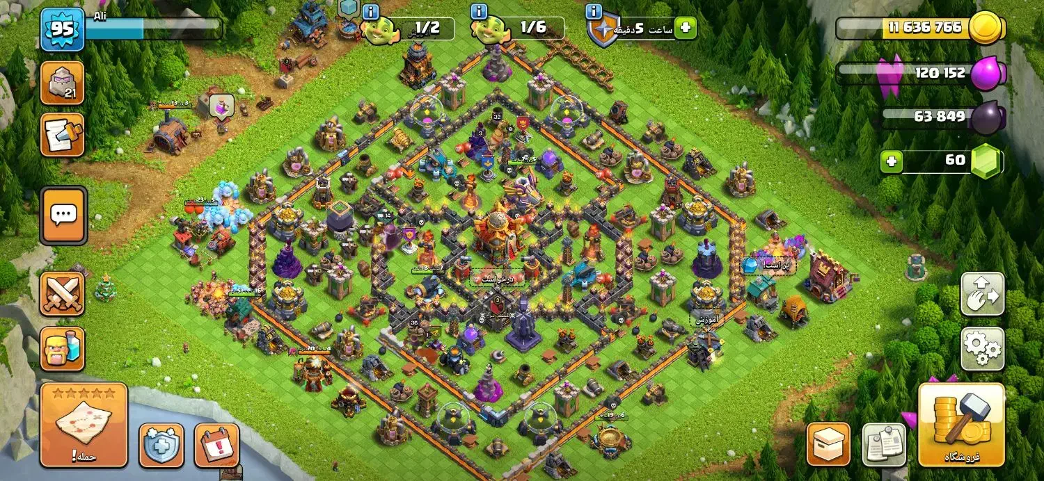 اکانت کلش تاون ۱۶|کنسول، بازی ویدئویی و آنلاین|تاکستان, |دیوار