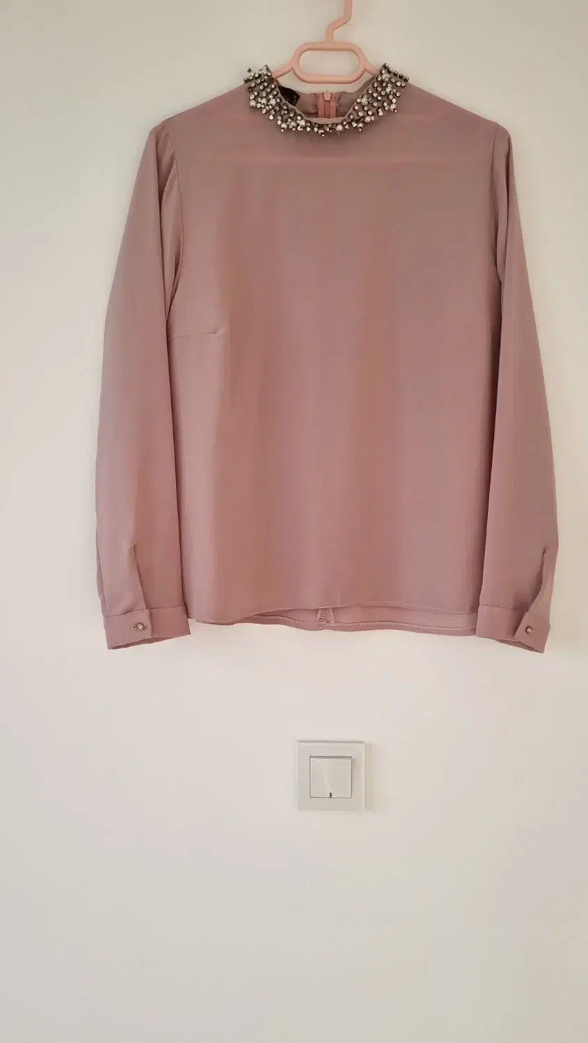 شومیز کرپ حریر،سایز مدیوم(مناسب برای سایز۳۶تا۴۰)|لباس|نوشهر, |دیوار