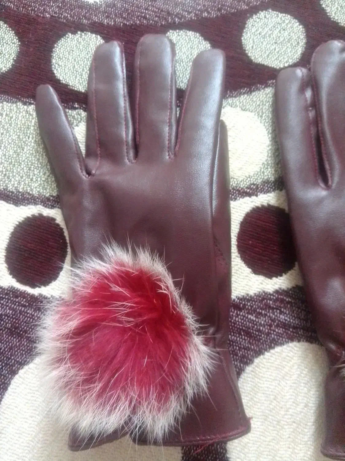 دستکش چرم تو خز نو|لباس|تبریز, |دیوار