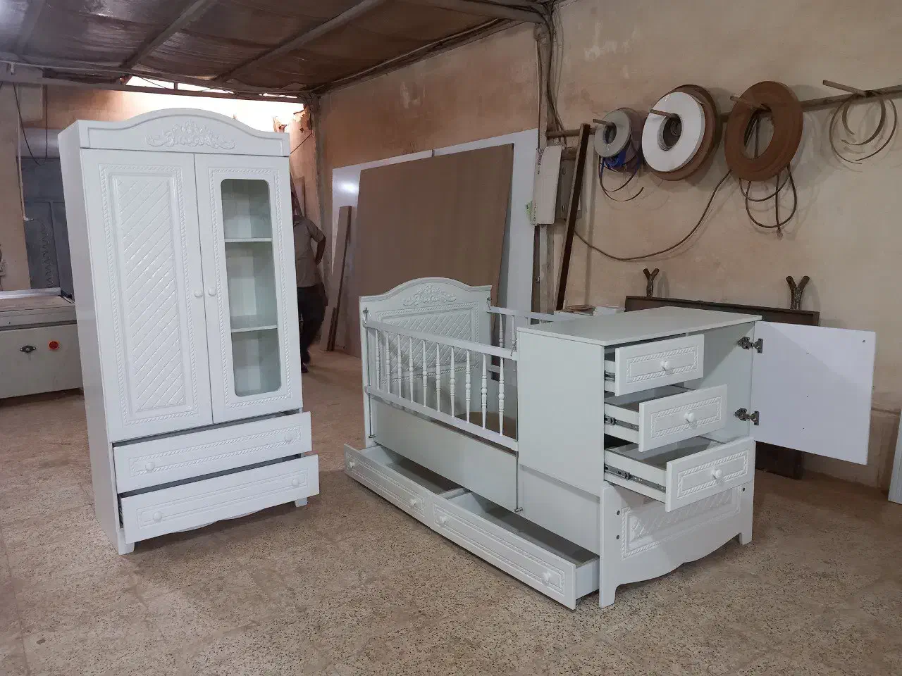 تخت دومنظوره و کمد کودک ممبران (وکیوم)|تخت و سرویس خواب|محمدشهر, عباس آباد|دیوار