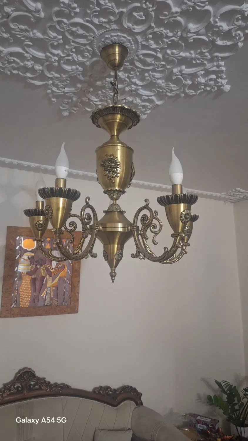 لوستر برنزی|لوستر و چراغ آویز|تهران, شهرک آزادی|دیوار