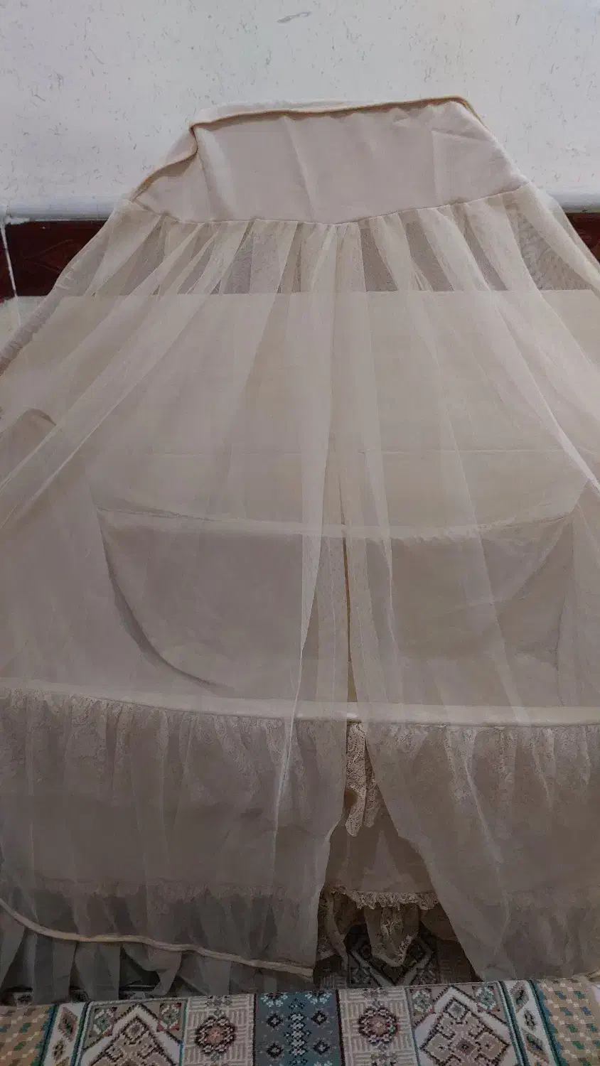 گهواره فلزی چرخ دار تاشو بادو نوع روکش|تخت و سرویس خواب|الوند, |دیوار