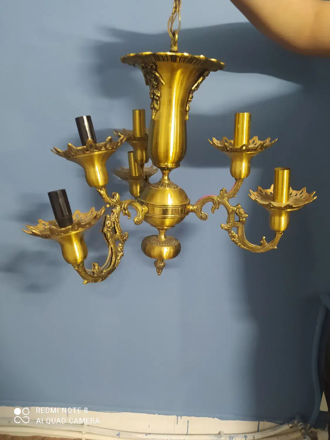 لوستر برنجی زیر قیمت|لوستر و چراغ آویز|شاهرود, |دیوار