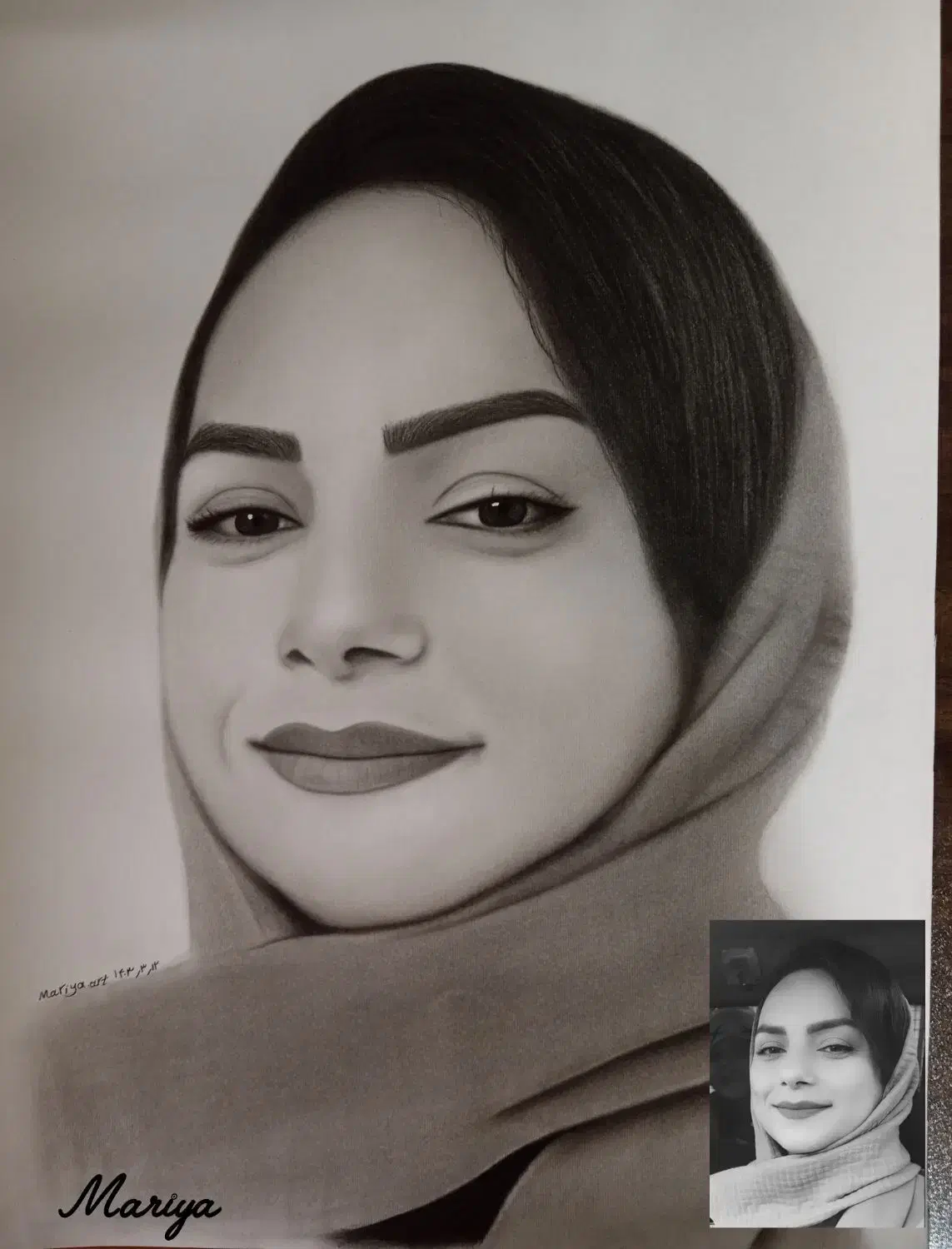 طراحی چهره هدیه ای برای روز عشق|تابلو، نقاشی، عکس|محمدیه-قزوین, |دیوار