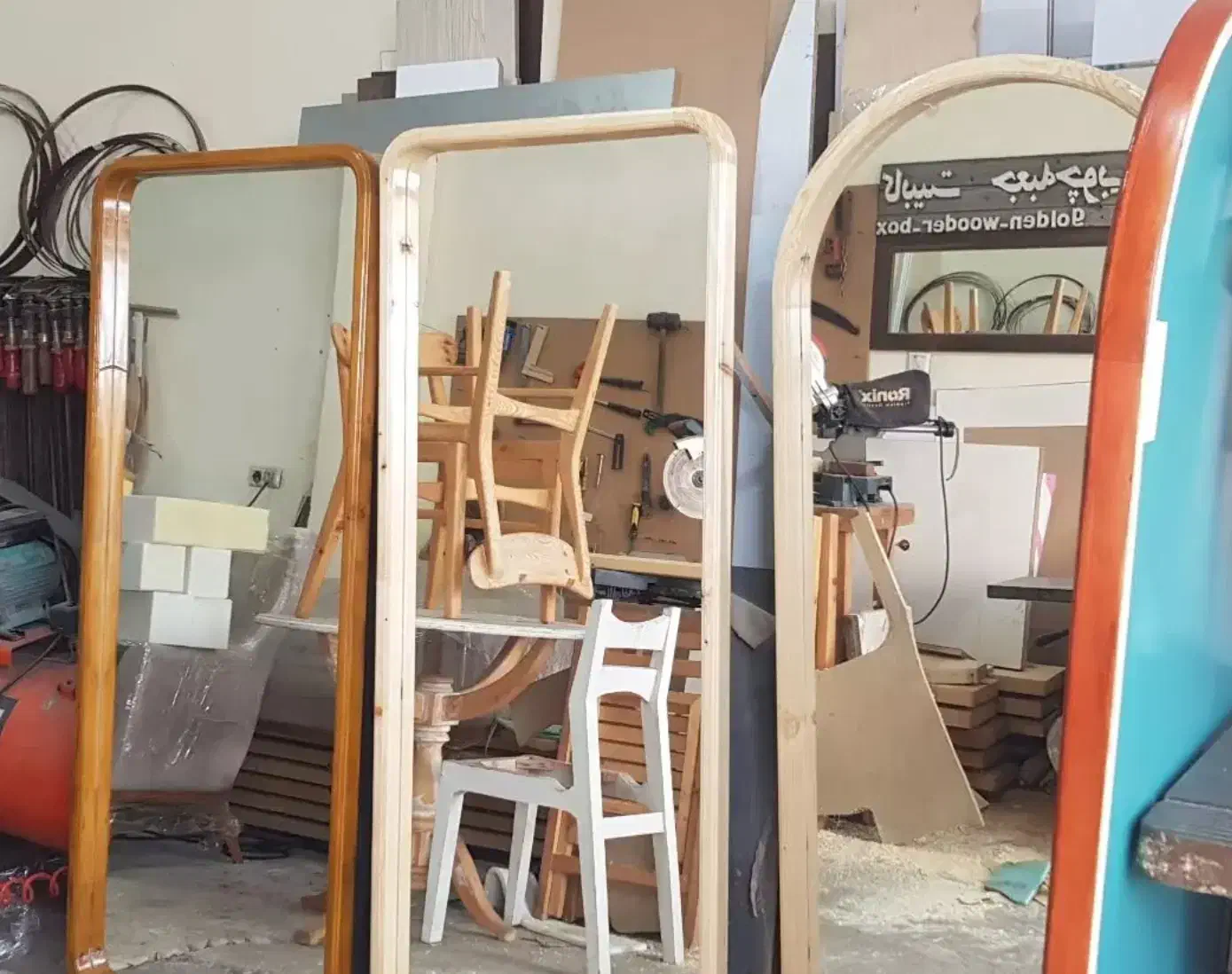 تولید و پخش انواع قاب اینه چوبی|آینه|رشت, فخب|دیوار