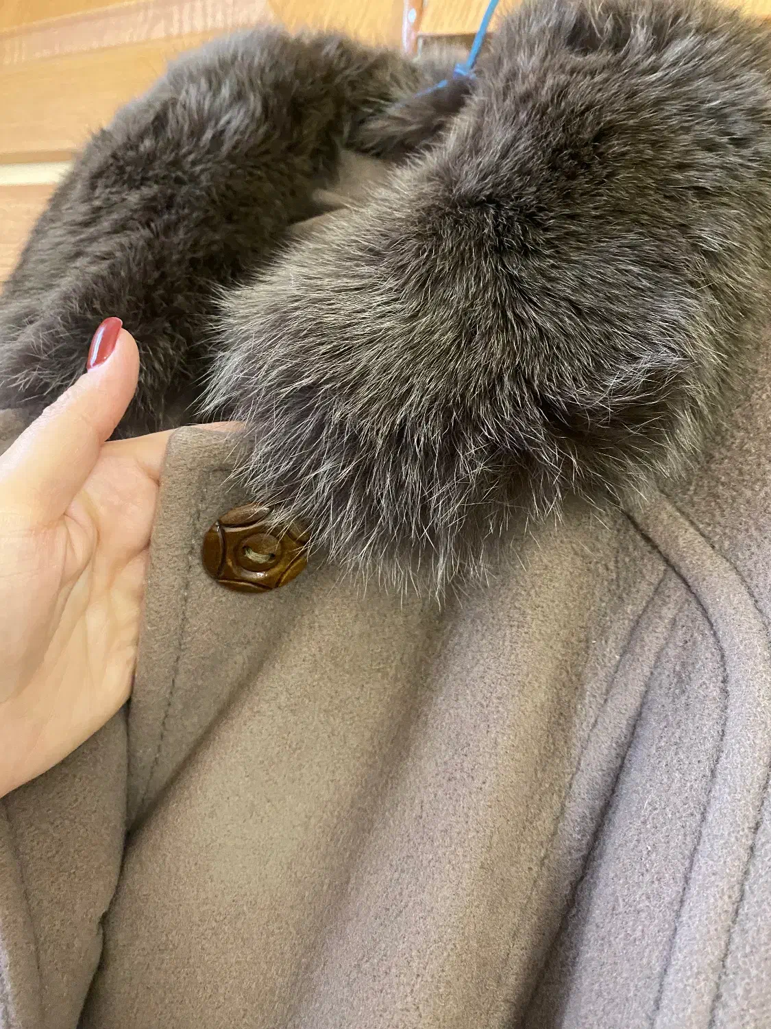 پالتو زنانه خزدار اصل|لباس|کرمان, |دیوار