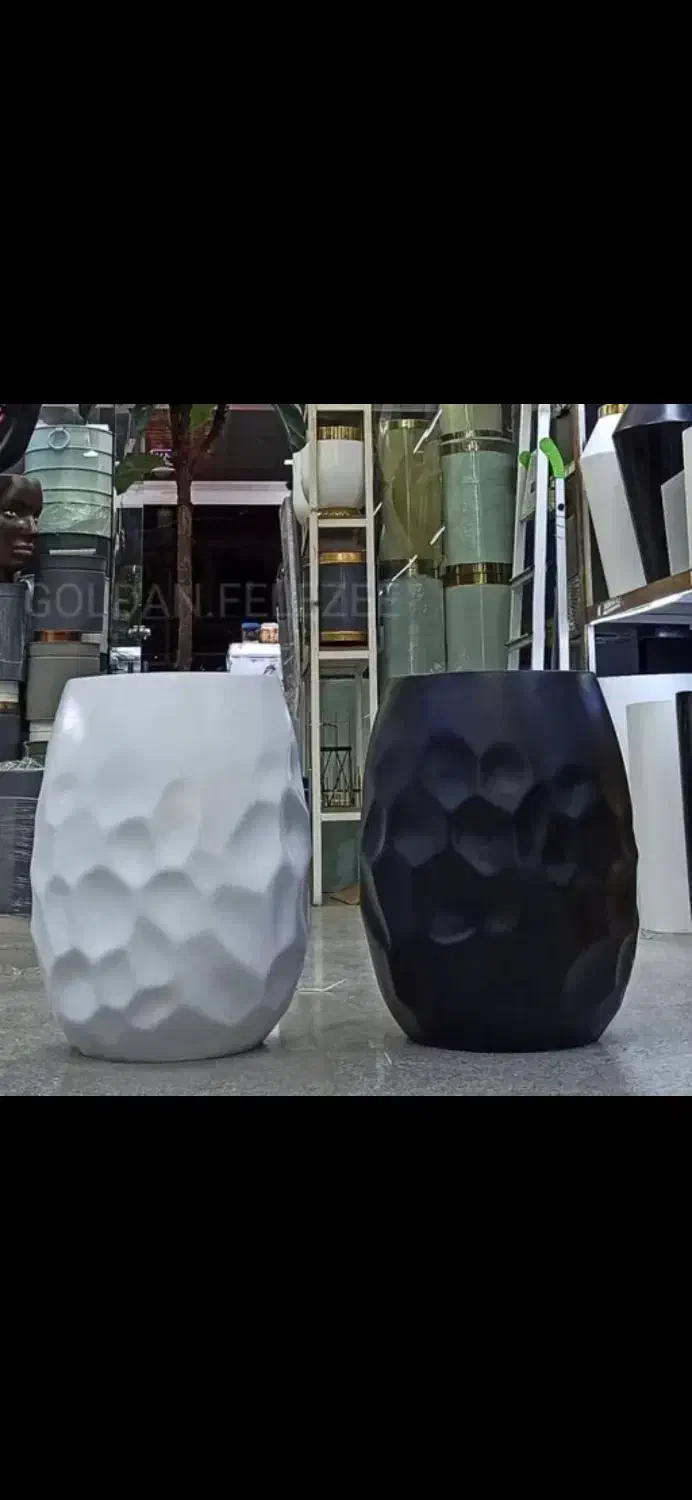 گلدان فایبر گلاس بزرگ|گل و گیاه طبیعی|رباطکریم, رباطکریم|دیوار