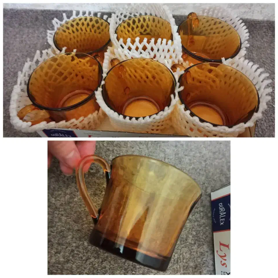 چینی عسلی دورالکس فرانسه|ظروف سرو و پذیرایی|کازرون, |دیوار