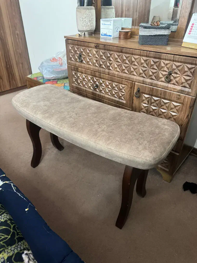 پاف ، نیمکت چوبی|صندلی و نیمکت|قم, باجک دو|دیوار