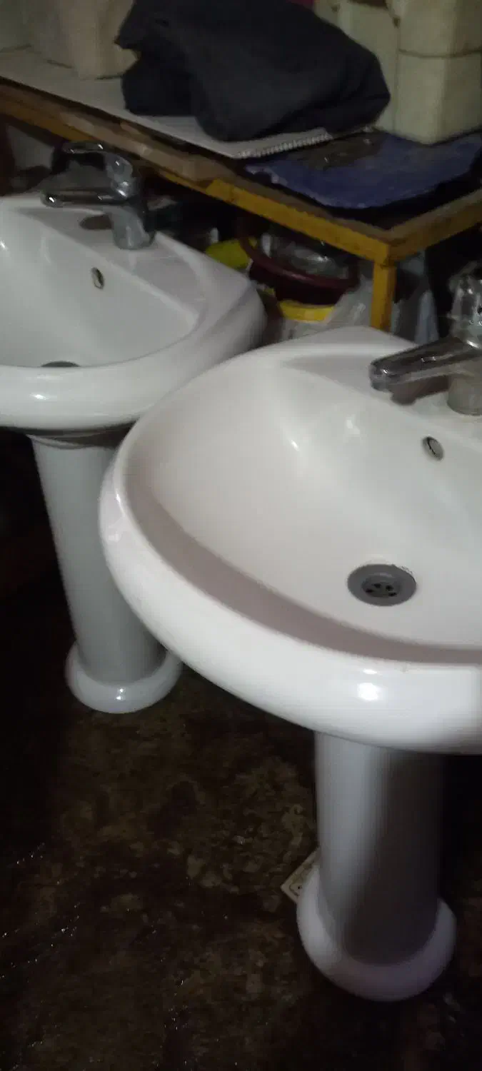 دو عدد روشویی با شیرآهرمی آماده نصب|لوازم سرویس بهداشتی|رشت, شهرک صبا|دیوار