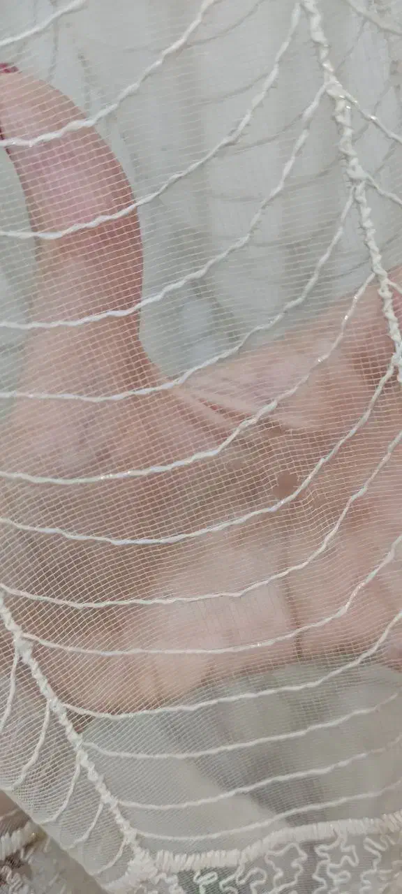 فروش توری پنج متر یک جفت والان و دکور فیروزه ای|پرده، رانر، رومیزی|زنجان, |دیوار