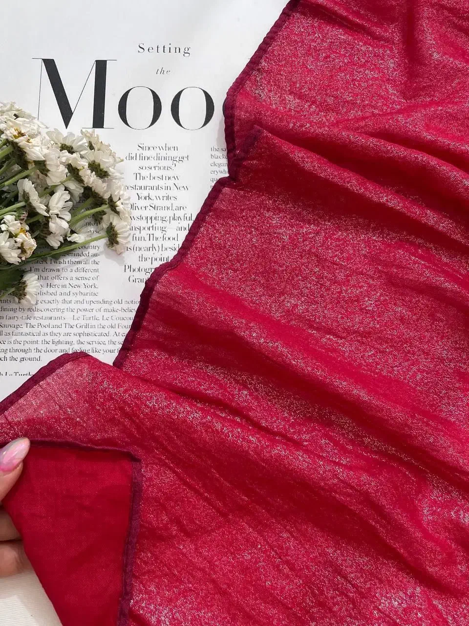 شال مجلسی حریر زیر قیمت بازار|لباس|نسیمشهر, |دیوار