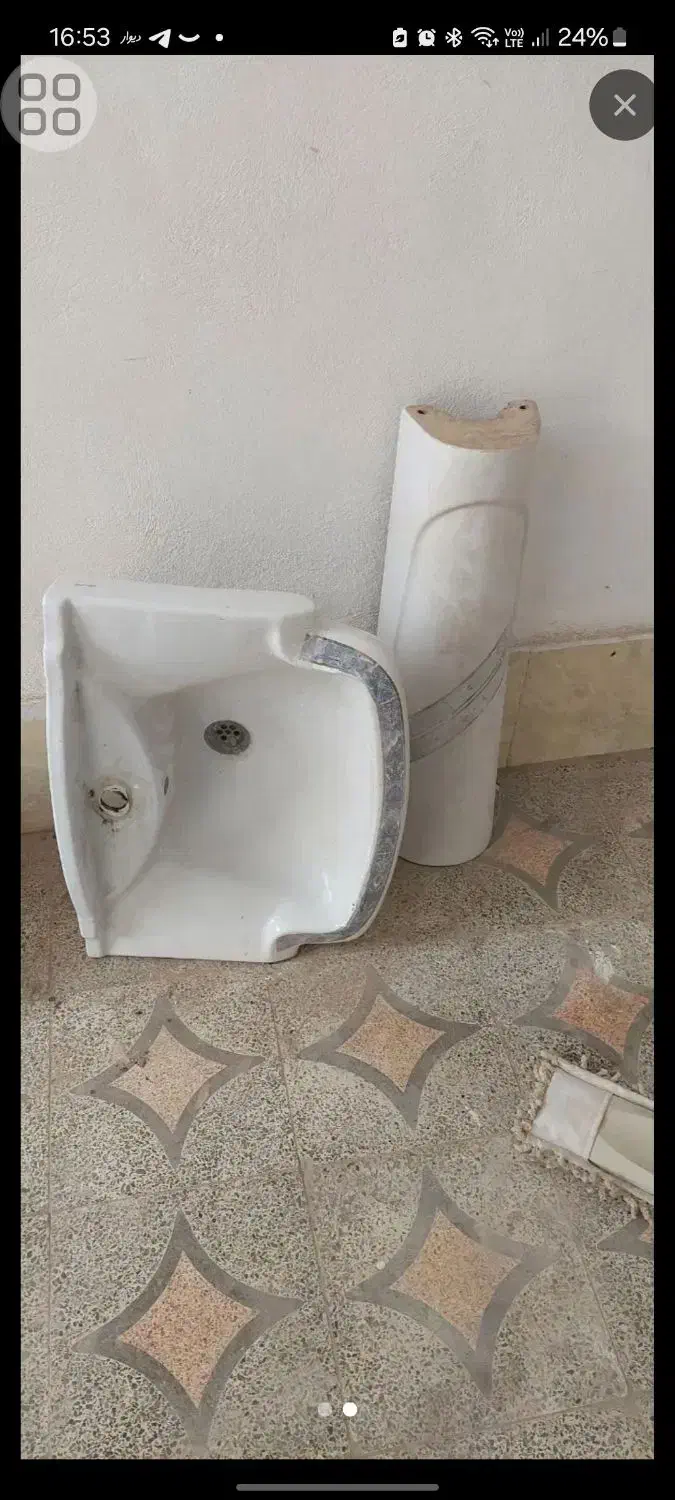 سینک وروشوی سالم قیمت باهم|لوازم سرویس بهداشتی|آستانه اشرفیه, |دیوار