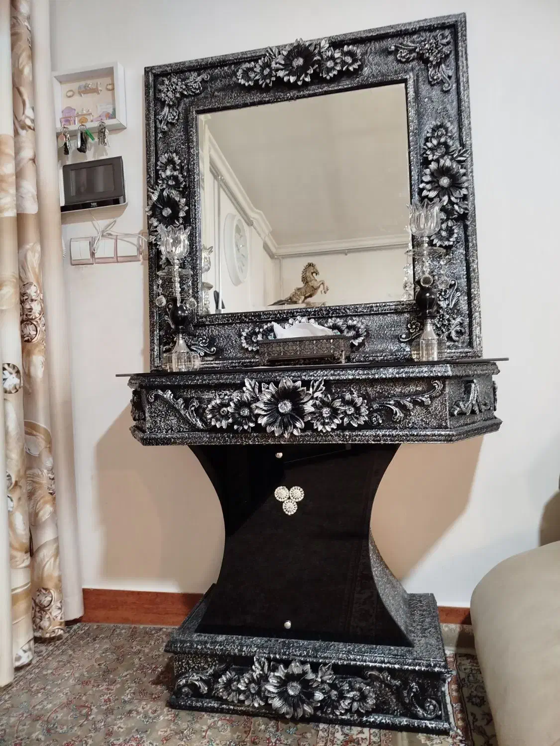 آیینه و شمعدان|صنایع دستی و سایر لوازم تزئینی|شاهرود, |دیوار