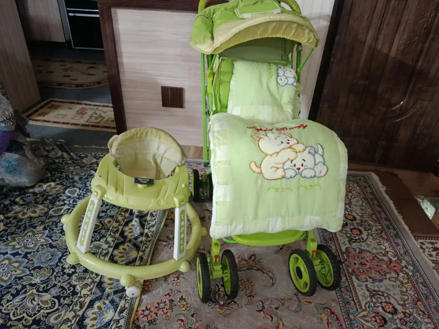 کالسکه و راروئک و قنداق فرنگی و پتو نوزاد|کالسکه و لوازم جانبی|مشهد, گلشور|دیوار