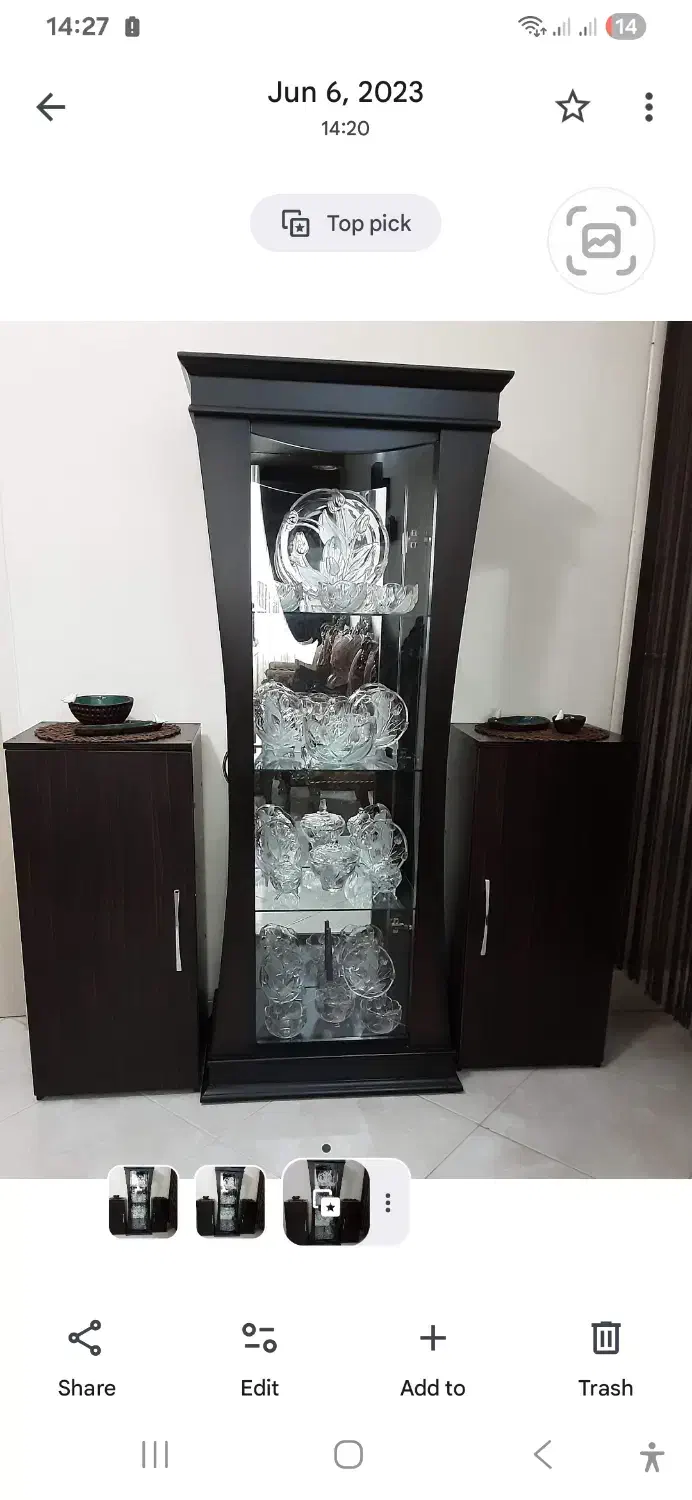 ویترین چوبی|بوفه، ویترین، کنسول|خوانسار, |دیوار