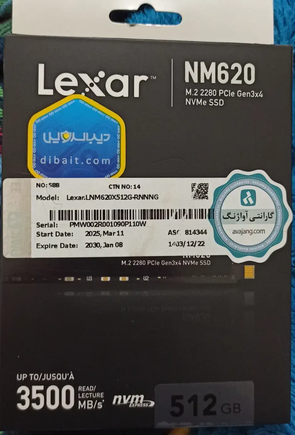 lexar nm620  512g|قطعات و لوازم جانبی رایانه|تهران, تجریش|دیوار