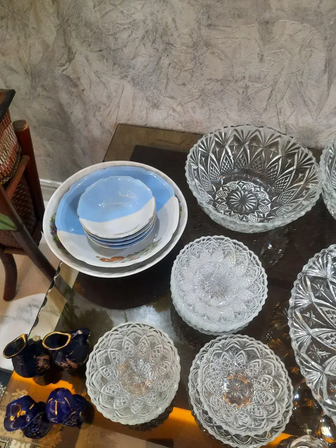 ظروف میوه خوری و آجیل خوری کریستال|ظروف سرو و پذیرایی|کرج, احدآباد|دیوار