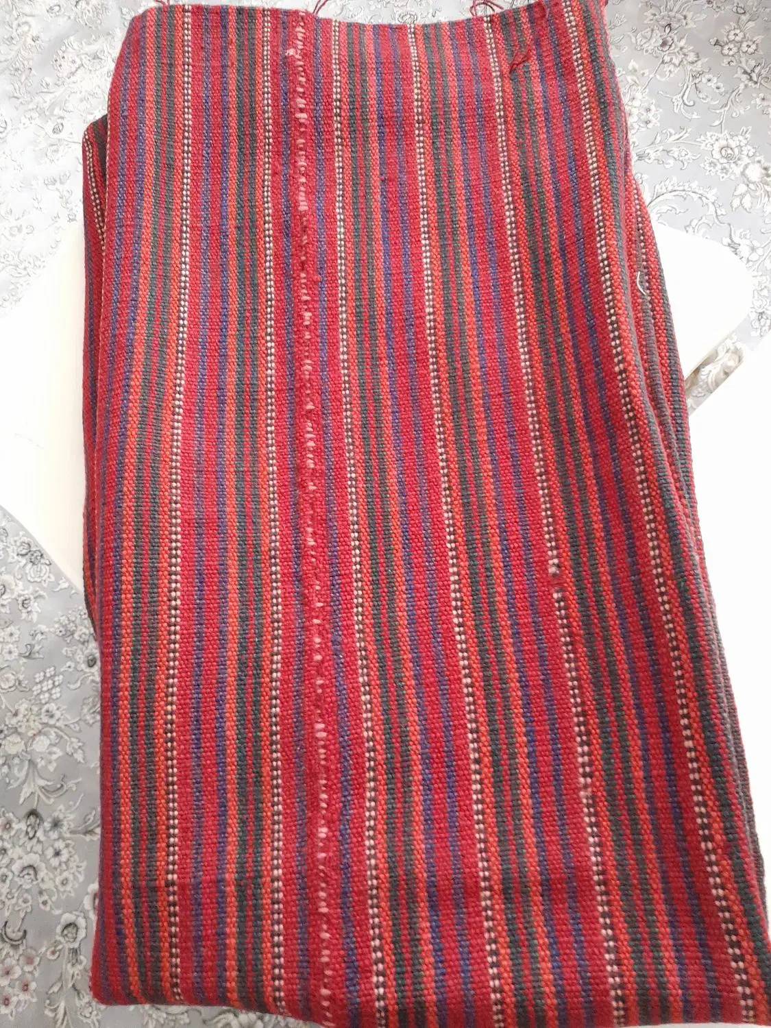 جاجیم قدیمی ،مناسب کرسی|گلیم، جاجیم، گبه|قم, نیروگاه|دیوار