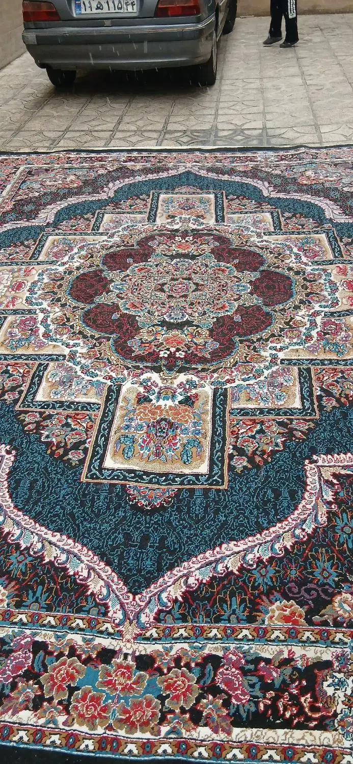 فرش۱۲متری ماشینی یک جفت۲تخته سالم جنس معمولی ساده|فرش|تهران, کیانشهر|دیوار