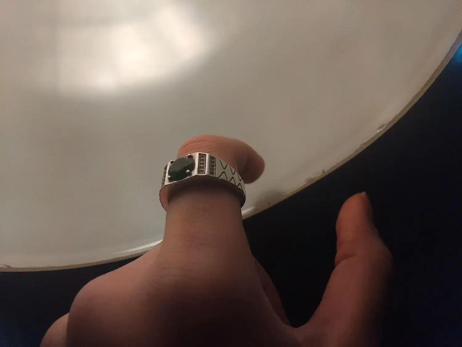 انگشتر نقره زمرد|جواهرات|پاکدشت, پاکدشت (مامازند)|دیوار