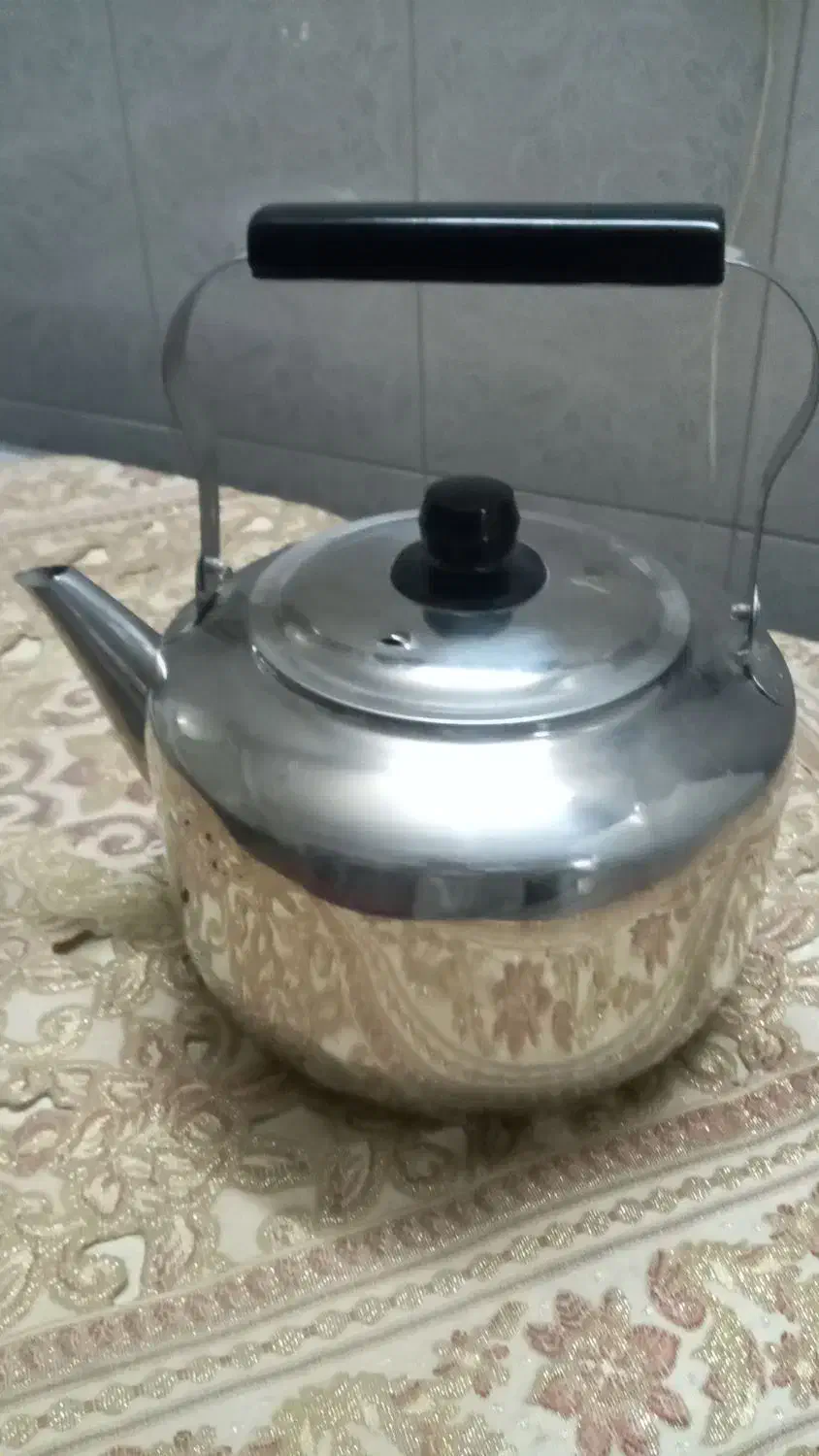 کتری استیل بزرگ|قوری، کتری، قهوه‌ساز دستی|یزد, |دیوار