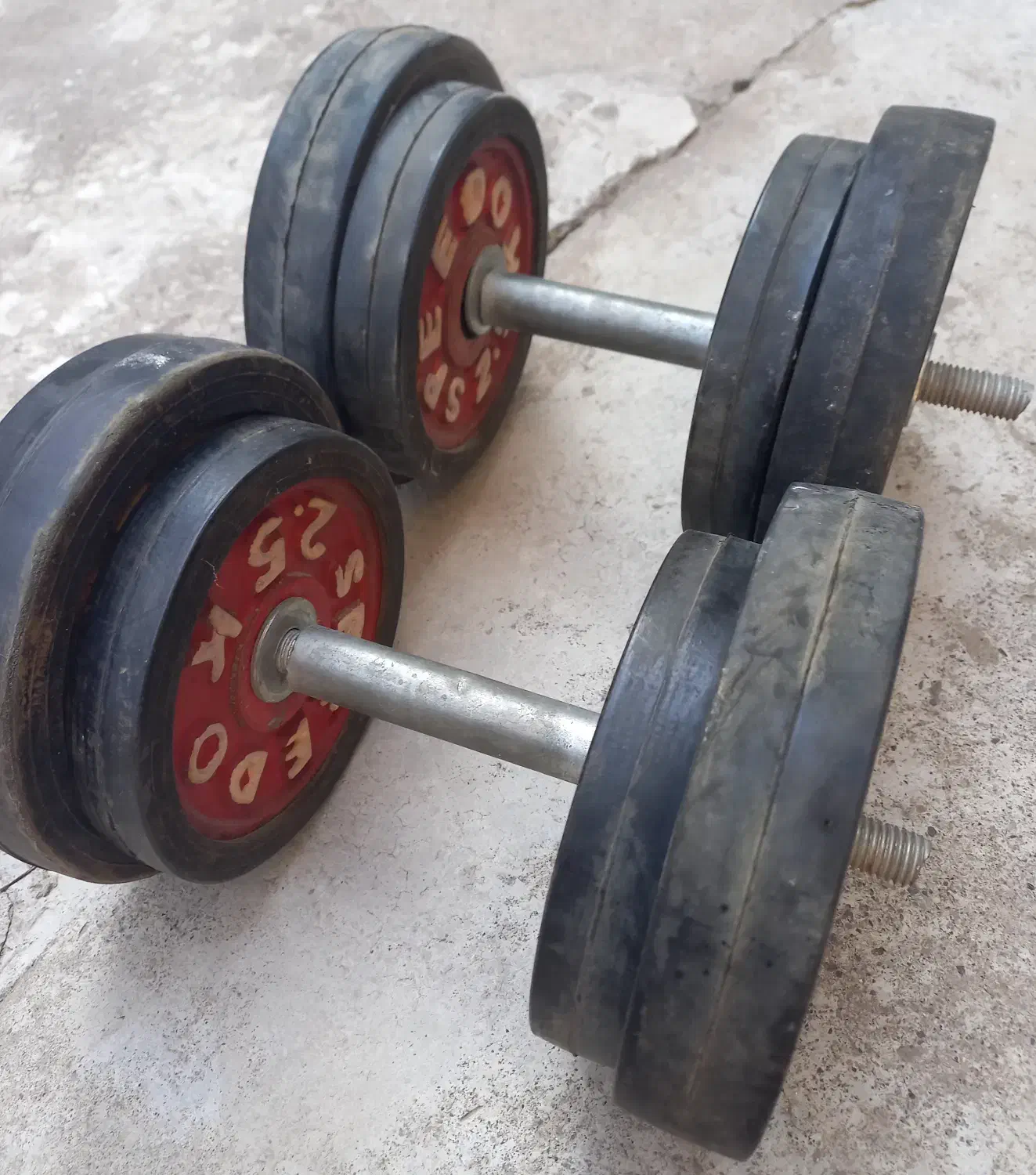 یک جفت دمبل ورزشی|تجهیزات ورزشی|آمل, |دیوار