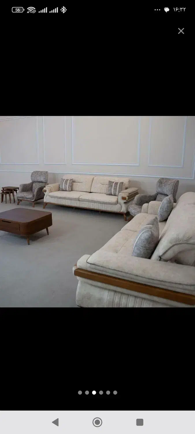 مبل شاهانه،تولیدی انصاری،با کلاف روس اصلی11111|مبلمان خانگی و میز عسلی|یاسوج, |دیوار