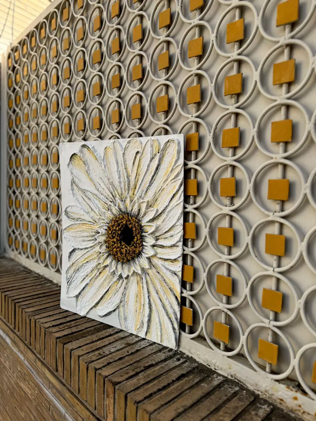 تابلو نقاشی گل برجسته|تابلو، نقاشی، عکس|سمنان, |دیوار