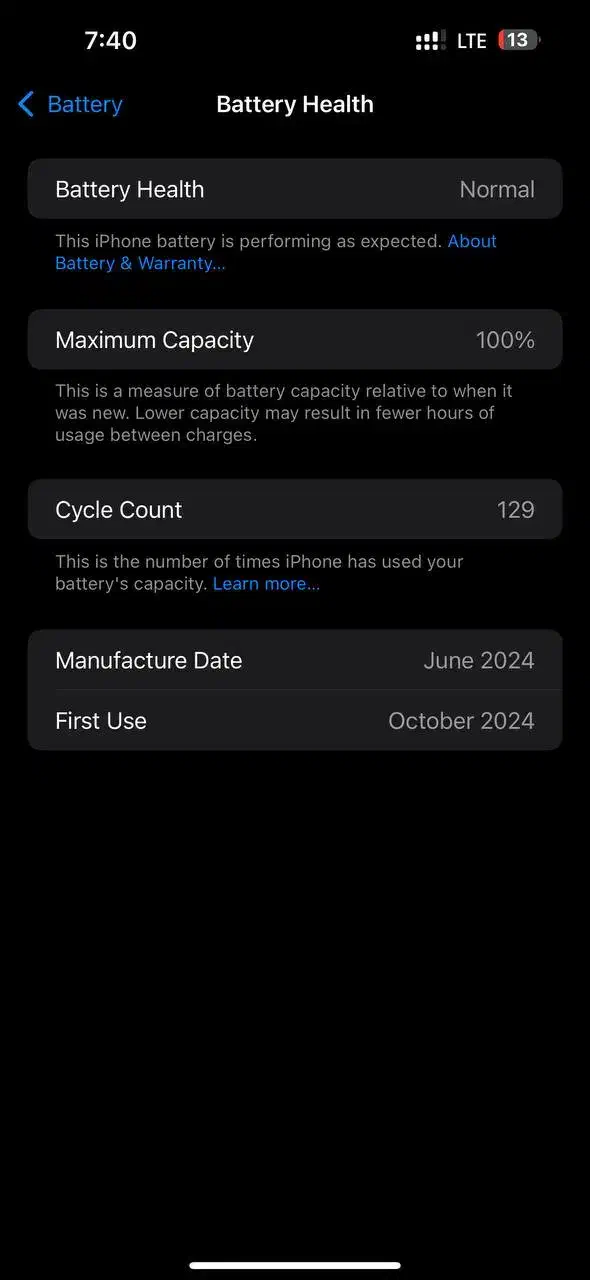 گوشی آیفن ۱۵ پرومکس باطری صد با ریجستر مشابه آک|موبایل|کرج, گلشهر|دیوار