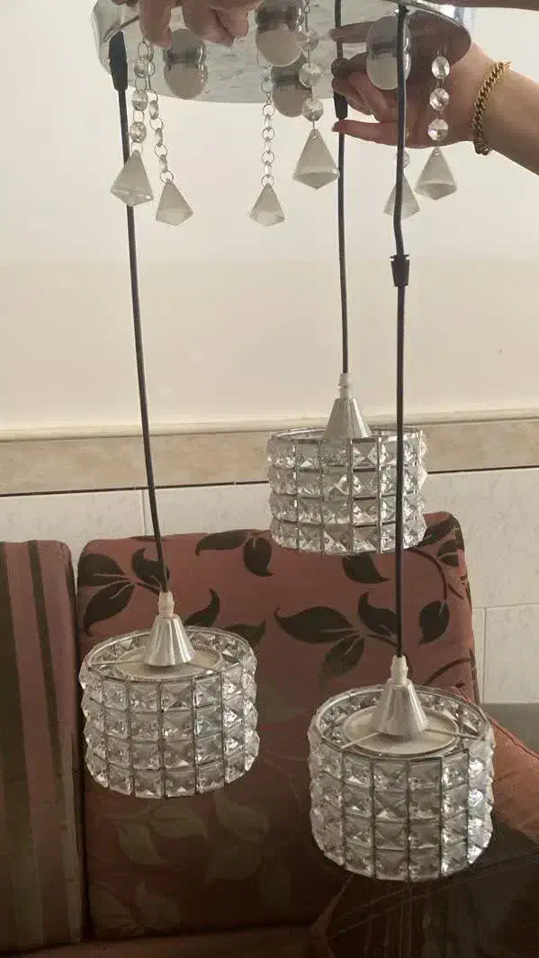 لوستر ۳شاخه|لوستر و چراغ آویز|قم, حاج زینل|دیوار