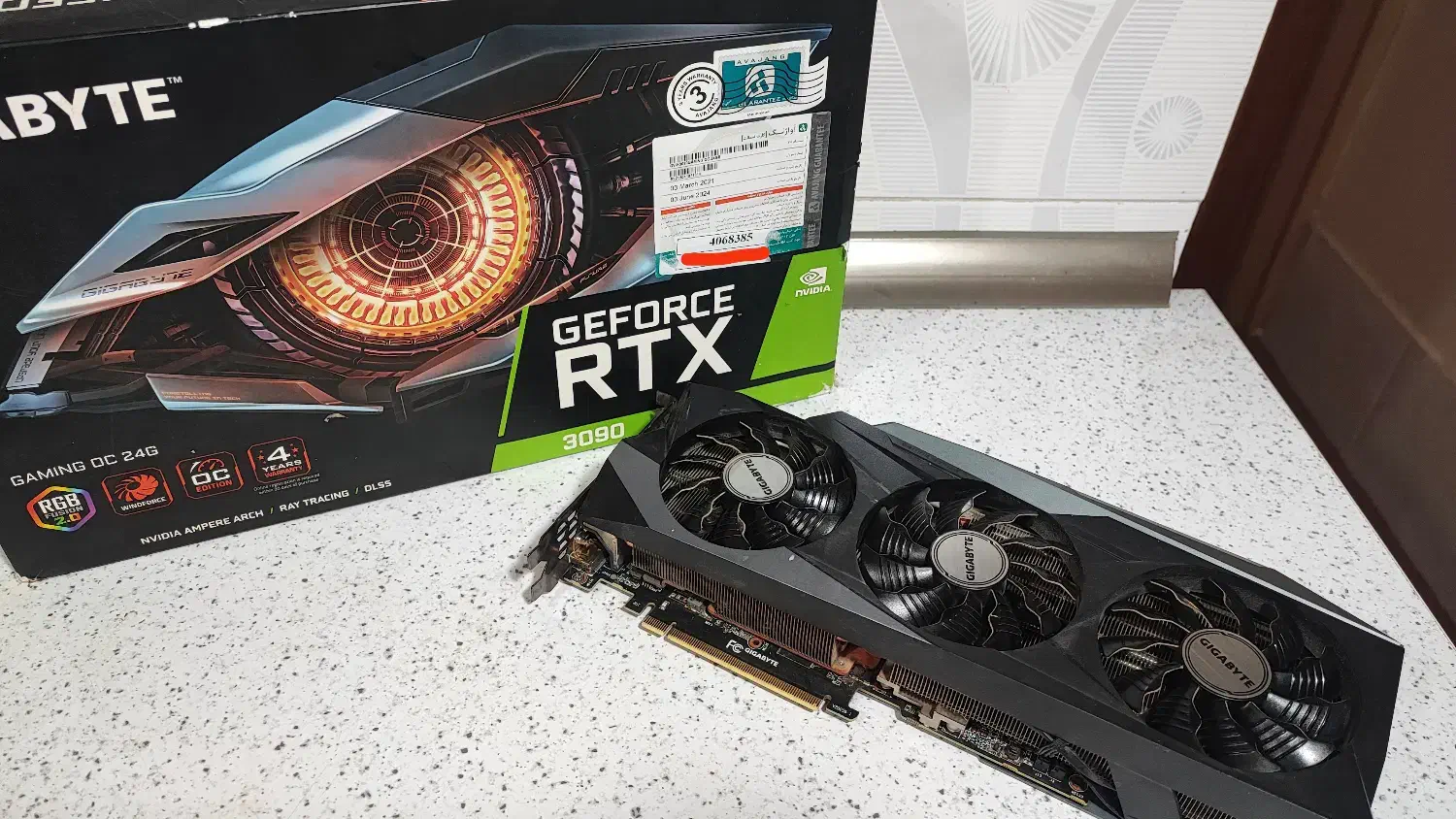 کارت گرافیک 3090 گیگابایت OC 24gig|قطعات و لوازم جانبی رایانه|اصفهان, خلجا|دیوار