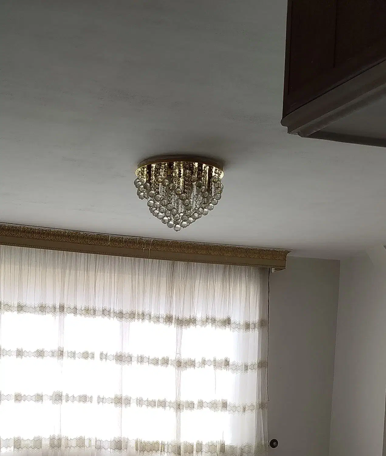 لوستر سقفی کریستالی|لوستر و چراغ آویز|مشهد, شهرک رازی (شهرک غرب)|دیوار