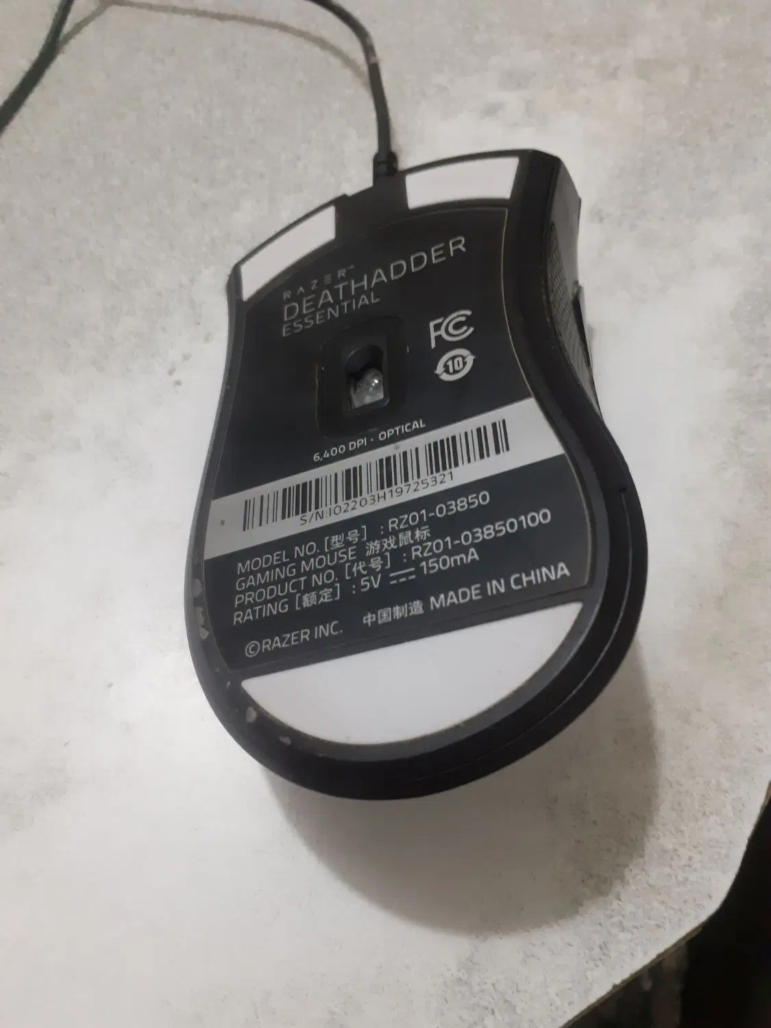 RAZER DEATHADDER ESSENTIAL موس|قطعات و لوازم جانبی رایانه|قم, چهل درخت|دیوار