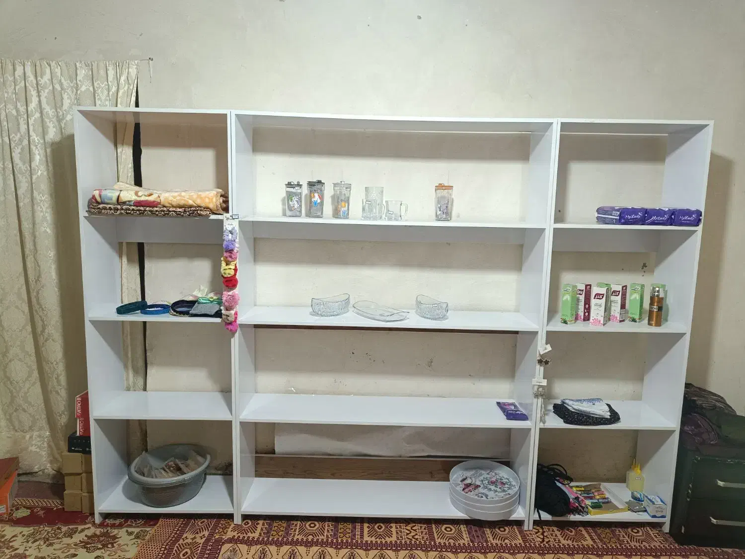 قفسه|کتابخانه، شلف، قفسههای دیواری|سیمین شهر, |دیوار