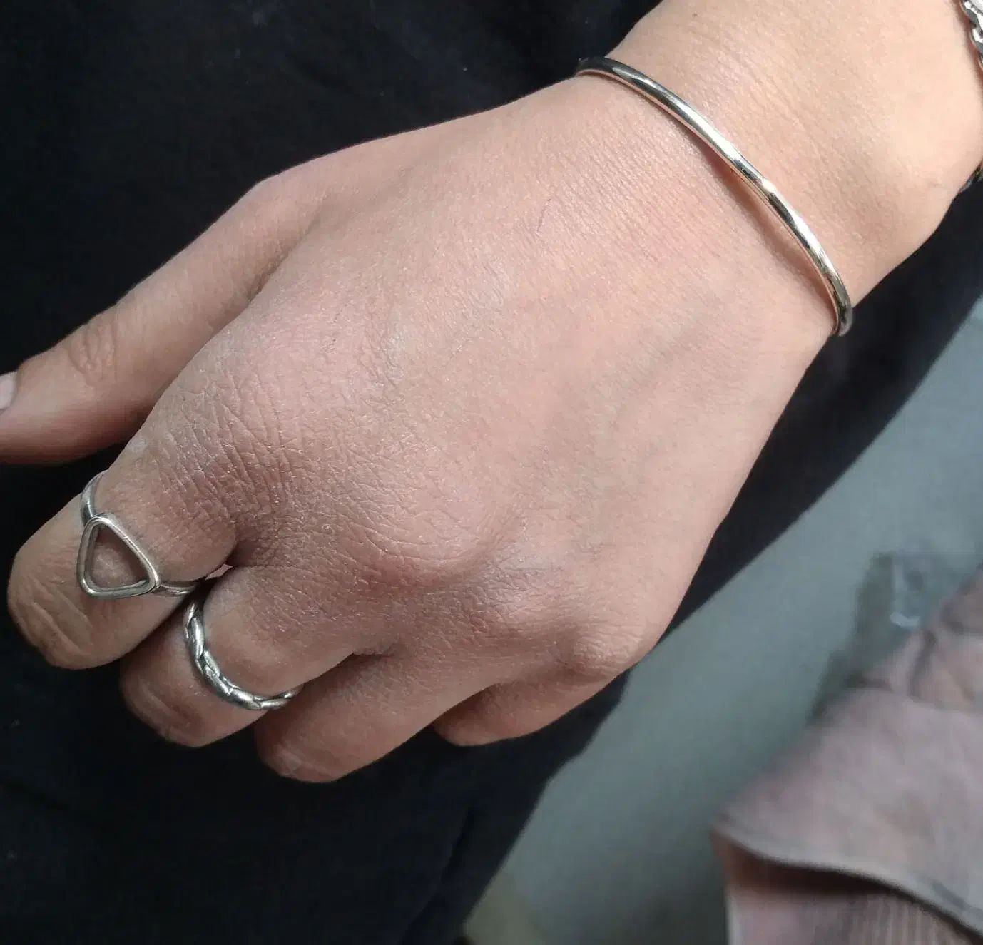 دستبند نقره تمام دستساز|جواهرات|تهران, مینابی|دیوار