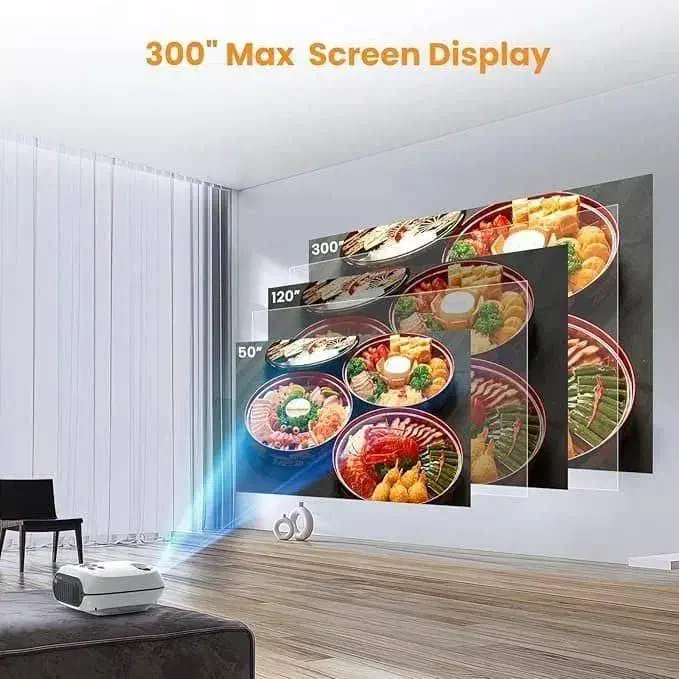 ویدیو پروژکتور حدود ۳۰۰ اینچ تصویر بزرگ و با کیفیت|تلویزیون و پروژکتور|شیراز, زرهی|دیوار