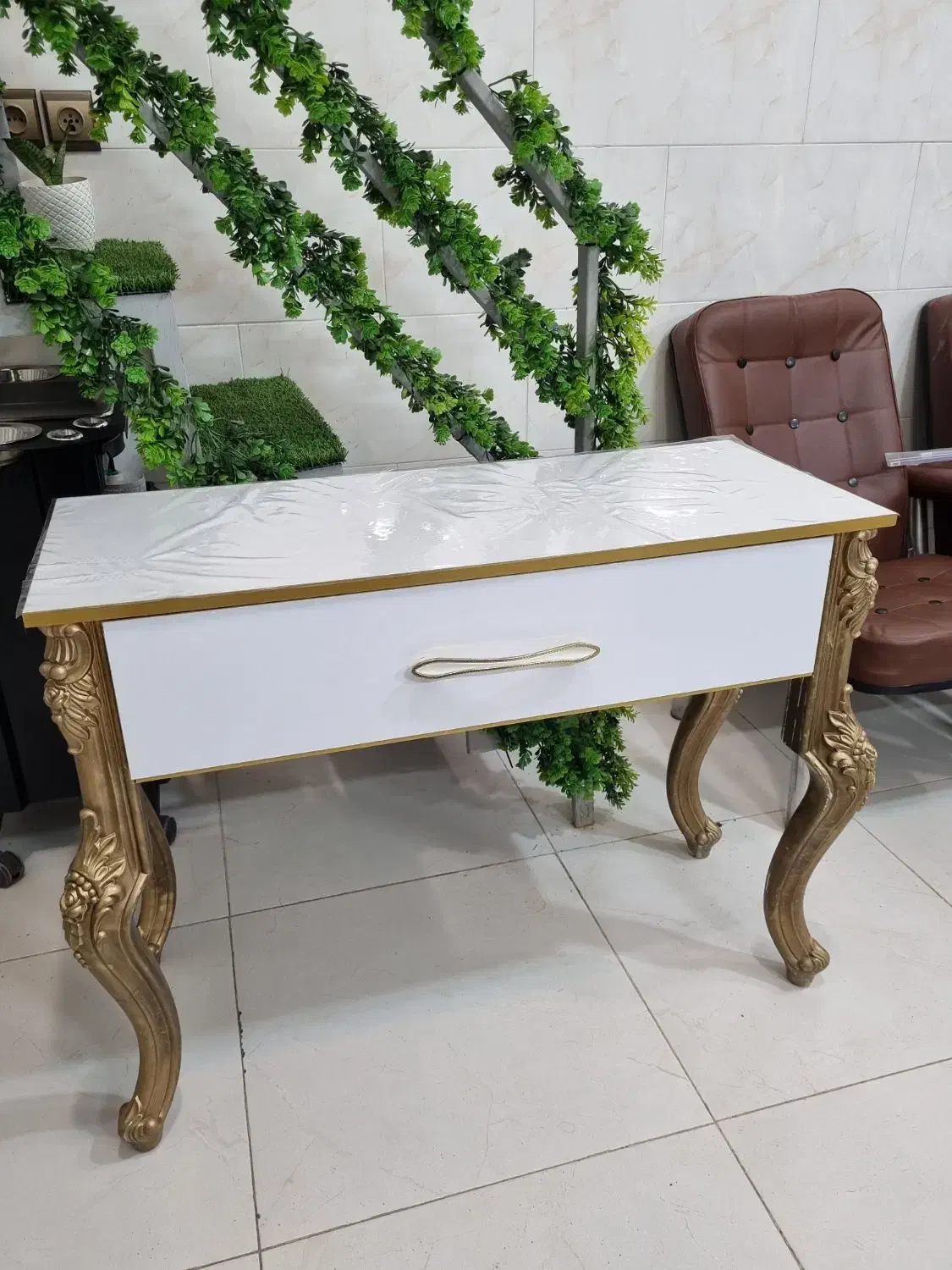 میز کنسول میز آینه|بوفه، ویترین، کنسول|لنجان, |دیوار