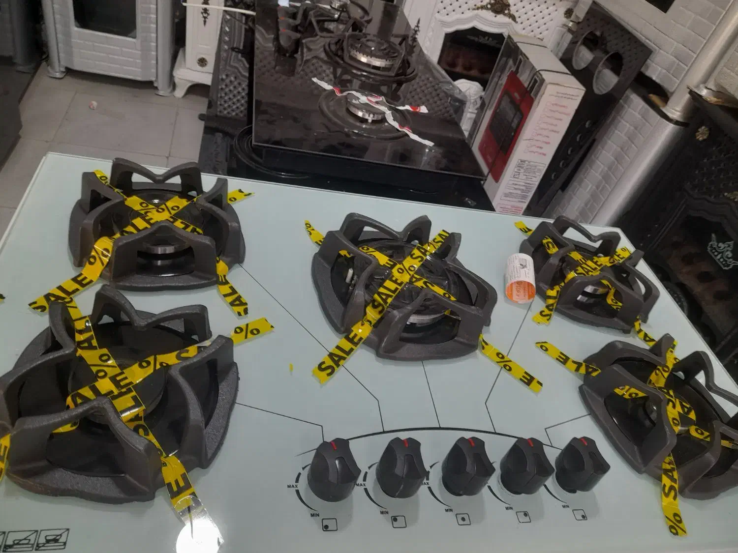 گازرومیزی شیشه ۸میل ایتالیایکساضمانتی ۵ملیون ایوب|اجاق گاز و لوازم برقی پختوپز|مریوان, |دیوار