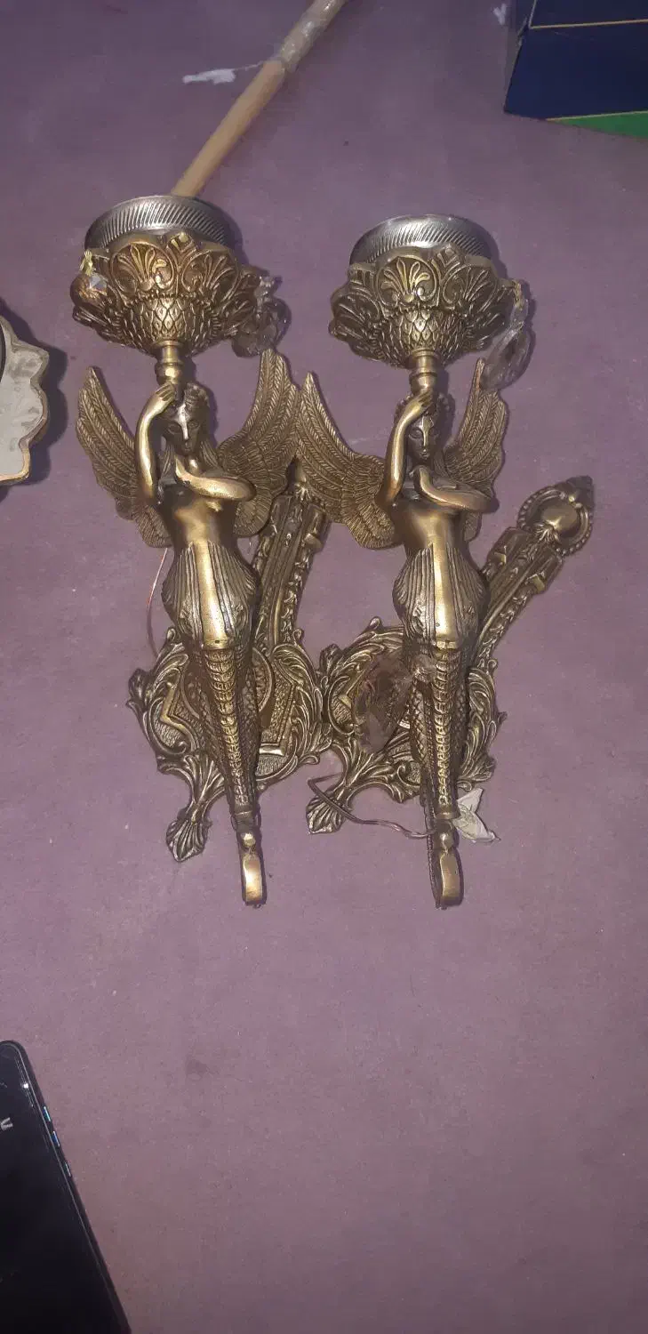 لوستر ۱۰ شعله طرح فرشته|لوستر و چراغ آویز|ری, شهرری|دیوار