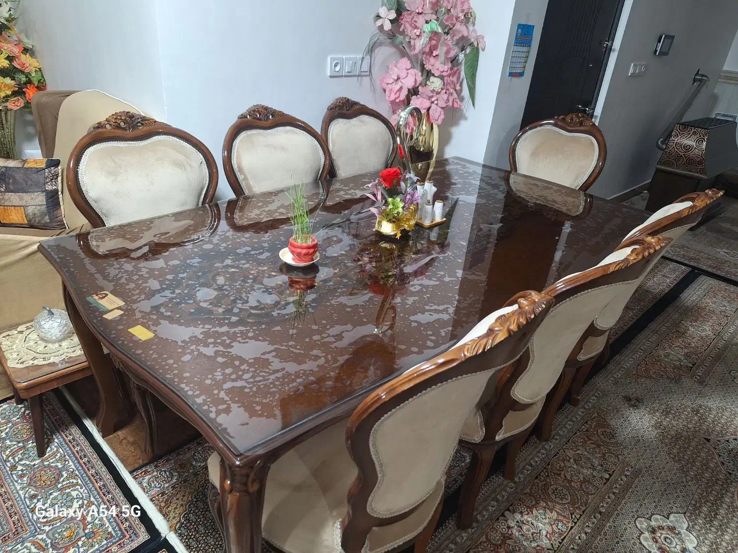 میز غذاخوری ۷نفره|میز و صندلی غذاخوری|سراب, |دیوار