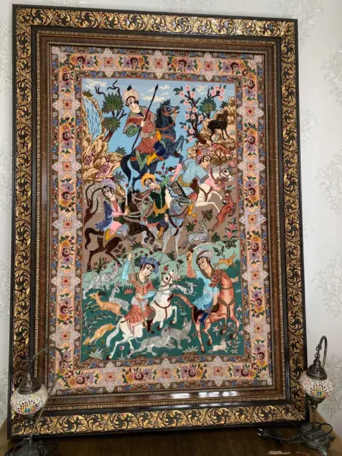 تابلو فرش ابریشم|تابلو فرش|اصفهان, کوی امیریه|دیوار