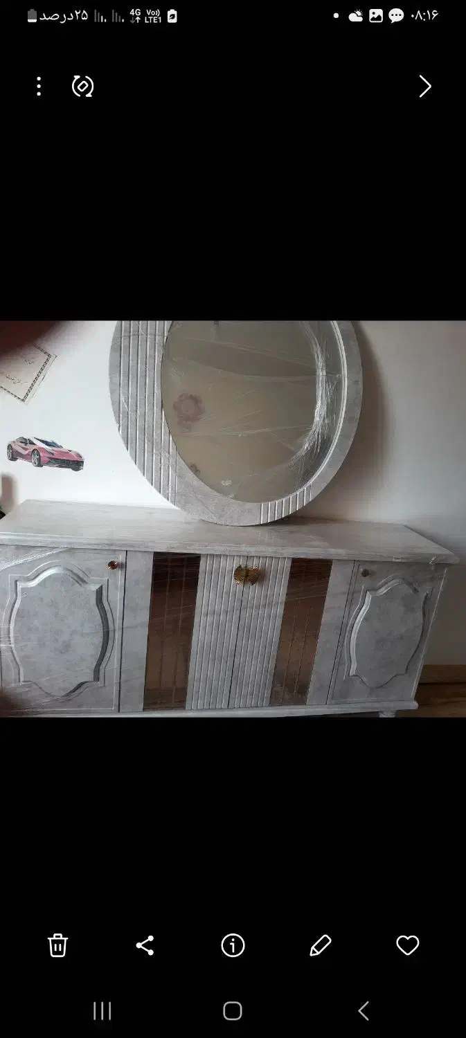 میز آینه کنسول|بوفه، ویترین، کنسول|رشت, هلال احمر|دیوار