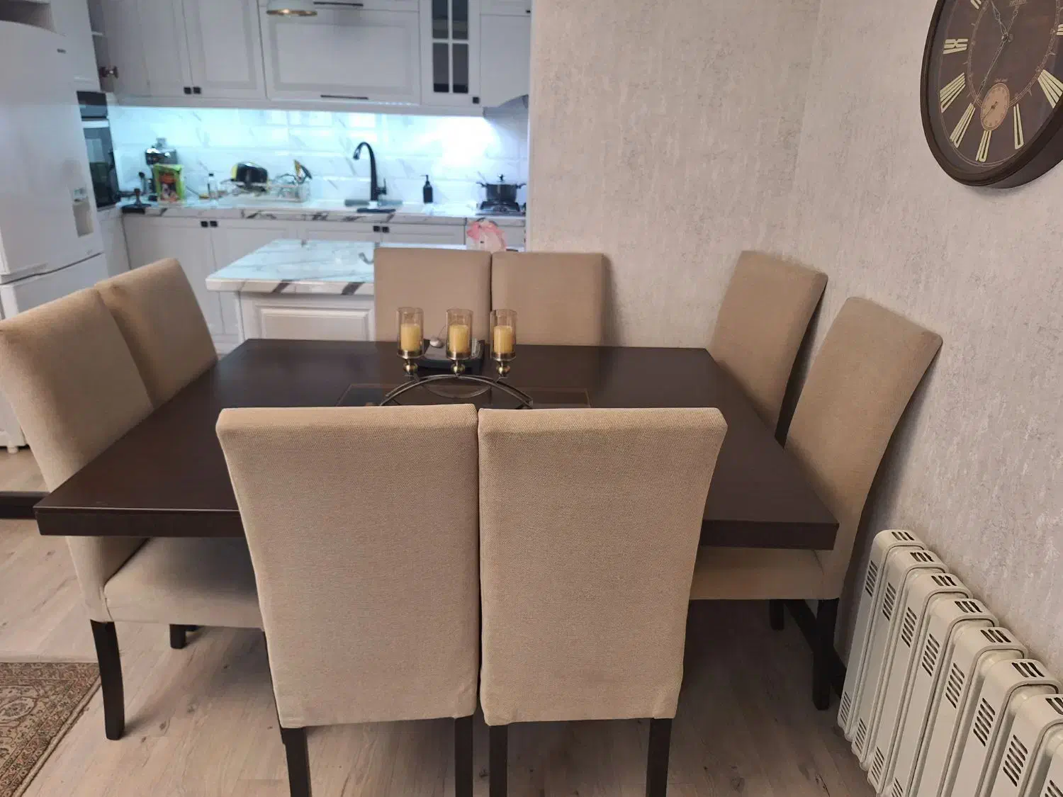 ست کامل مبلمان ال به همراه میزناهارخوری و میزTV|مبلمان خانگی و میز عسلی|تهران, کوی بیمه|دیوار