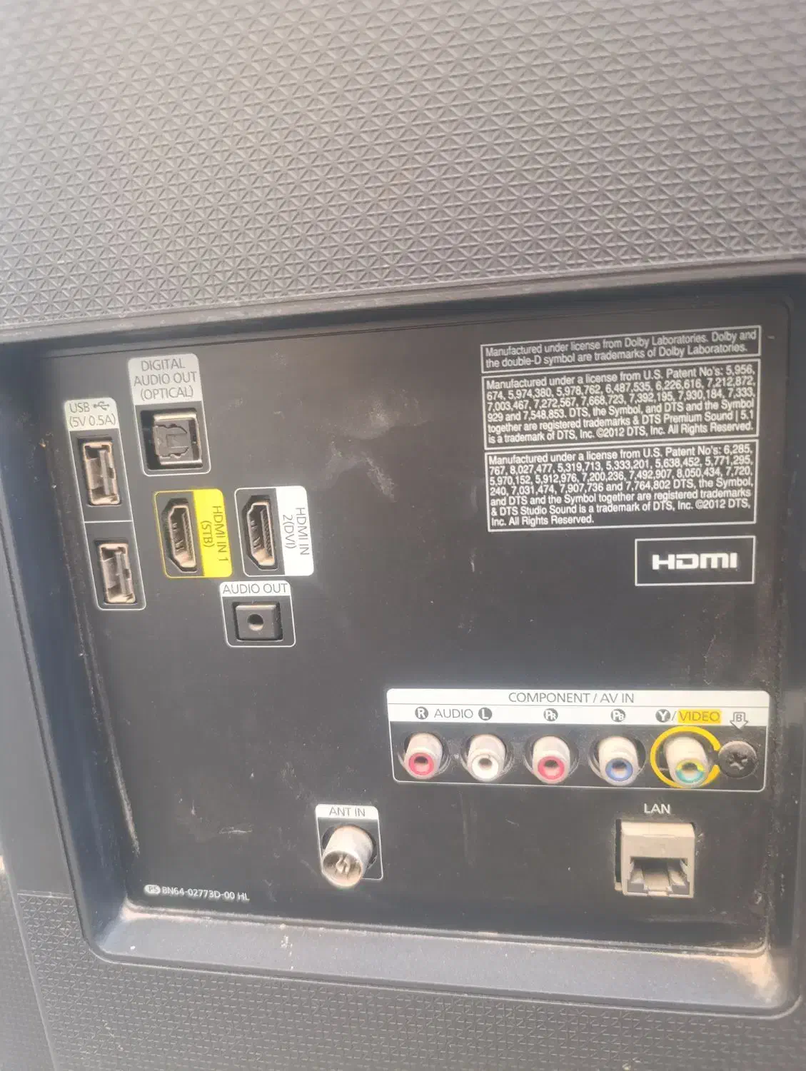 تلویزیون صحفش شکسته 58اینج|تلویزیون و پروژکتور|اندیمشک, |دیوار