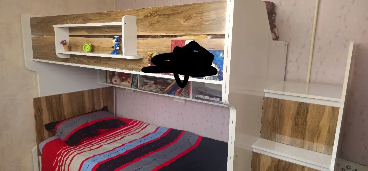 تختخواب کودک وتوجوان دوطبقه|تخت و سرویس خواب|تبریز, |دیوار