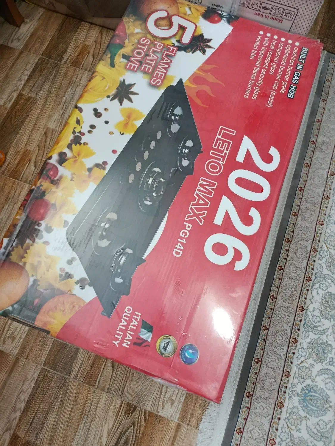 هود و گاز صفحه ای اک لمسی فول امکانات|اجاق گاز و لوازم برقی پخت‌وپز|خمینی‌شهر, |دیوار