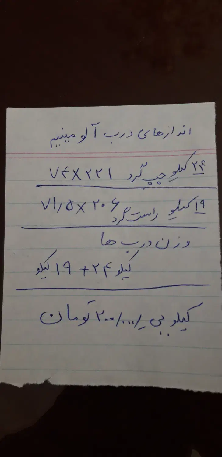 درب آلومینیمی|مصالح و تجهیزات ساختمان|حمیدیا, |دیوار