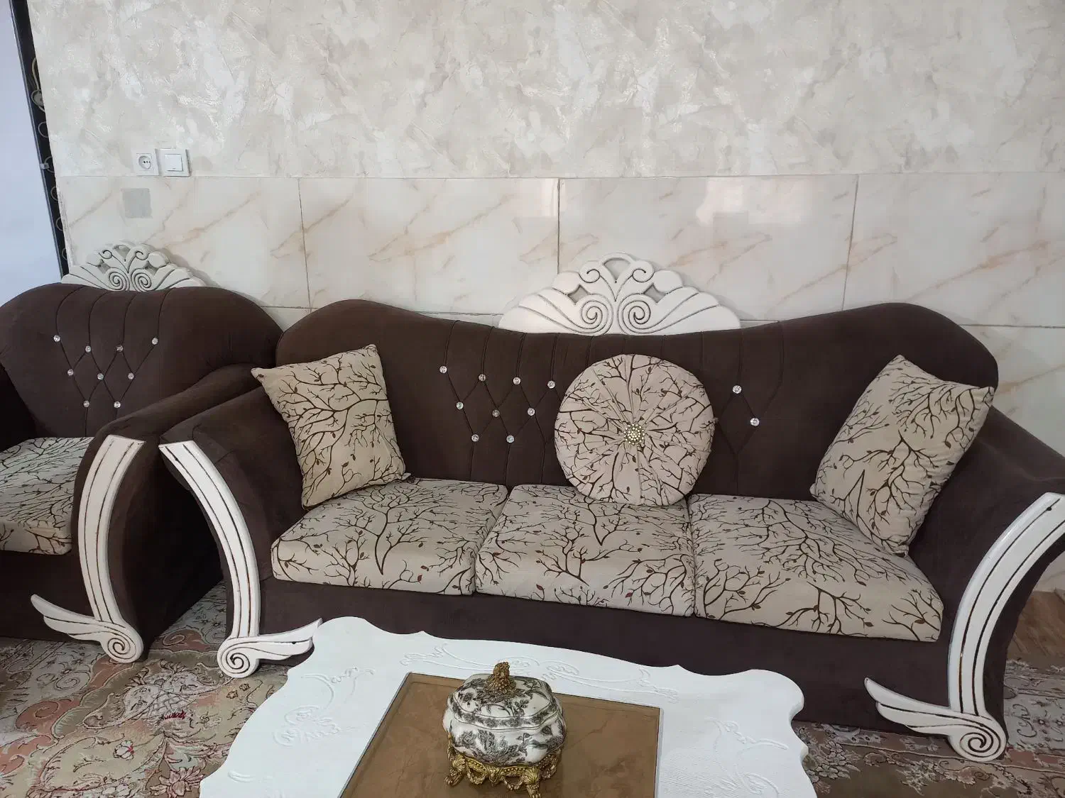 مبل۷نفره با میزعسلی|مبلمان خانگی و میز عسلی|ماهدشت, |دیوار