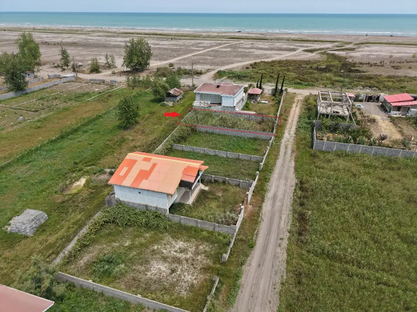 زمین با ویو مستقیم دریا قواره دوم|فروش زمین و ملک کلنگی|رشت, منظریه|دیوار